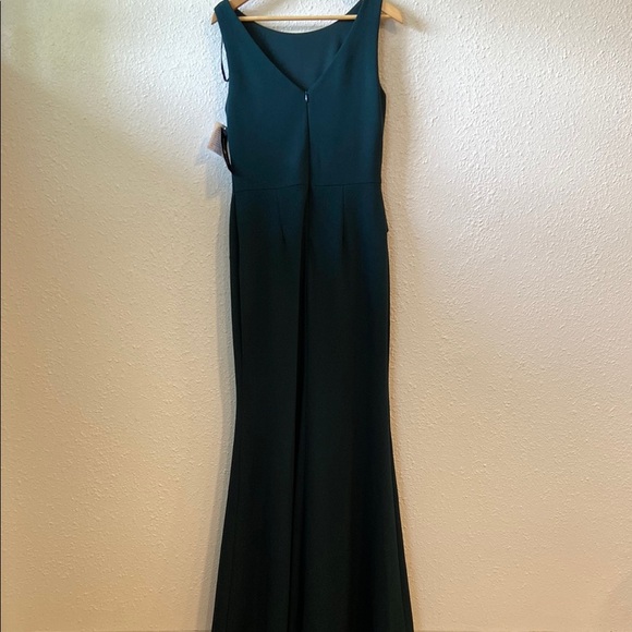 Betsy & Adam Green Ruffled Sleeveless Maxi Dress - Picture 6 of 6